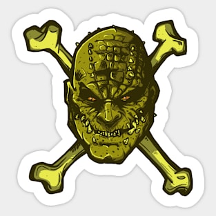 CrocBones Sticker